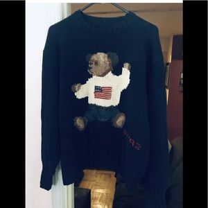 VINTAGE RALPH LAUREN POLO BEAR KNIT